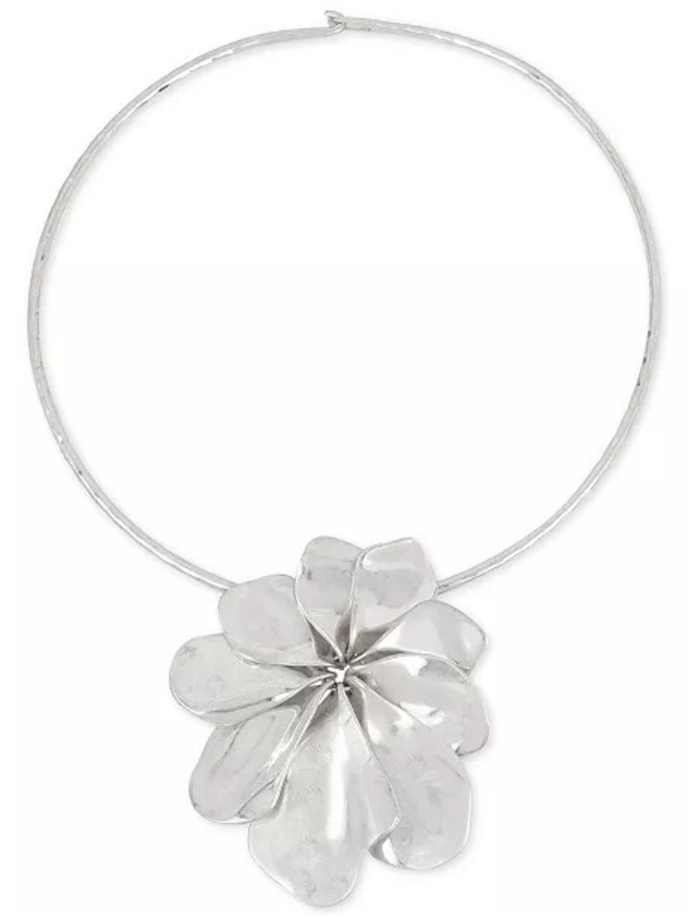 Robert Lee Morris Soho Flower Pendant Statement Collar Necklace